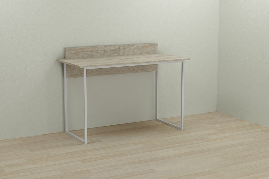Комп'ютерний стіл Ferrum-decor Скай 75x140x60 білий ДСП Дуб Сонома 16мм