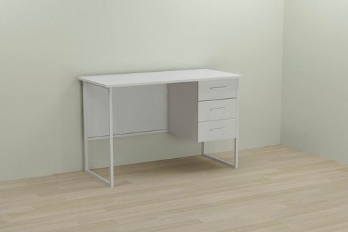 Комп'ютерний стіл Ferrum-decor Гаррі 75x100x70 білий ДСП Біле 16мм