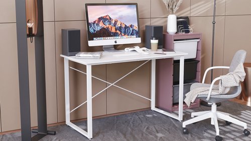 Компьютерный стол Ferrum-decor Дейв 75x120x60 белый ДСП Белое 16мм