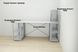Комп'ютерний стіл Ferrum-decor Дакота 75x140x70 сірий ДСП Біле 16мм