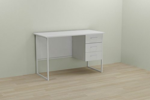 Комп'ютерний стіл Ferrum-decor Гаррі 75x100x60 білий ДСП Біле 16мм