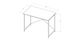 Стол письменный Line Лайт Ferrum-decor 750x1000x600 Черный металл ДСП Белый 16 мм (LINE108)