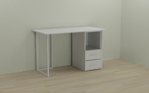 Компьютерный стол Ferrum-decor Отто 75x100x70 белый ДСП Белое 16мм