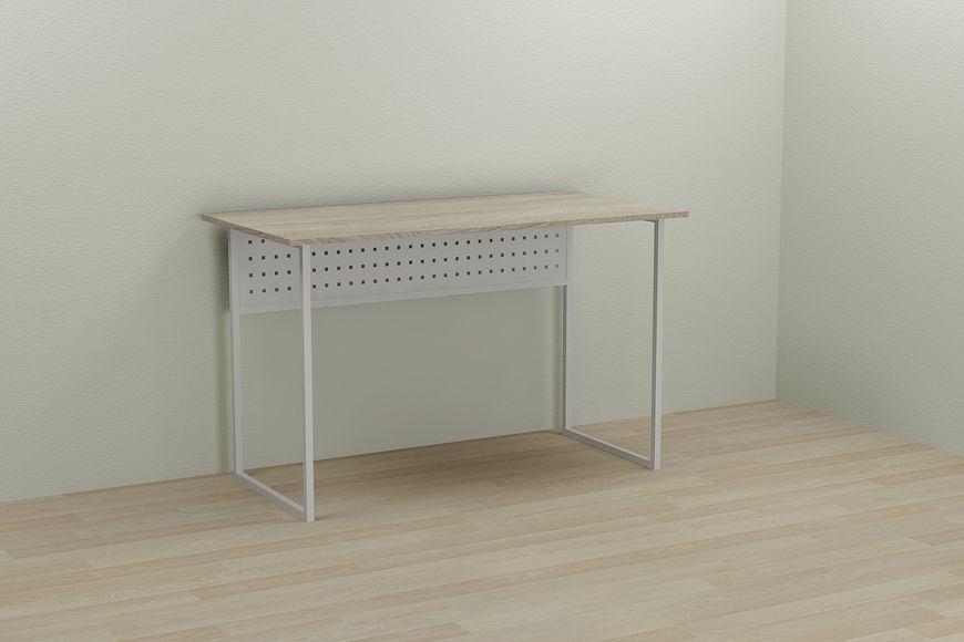 Компьютерный стол Ferrum-decor Майк 75x100x70 белый ДСП Дуб Сонома 16мм