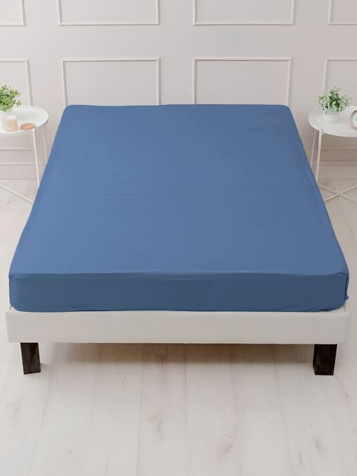 Простынь на резинке Good-Dream microfiber Blue 160х200 см