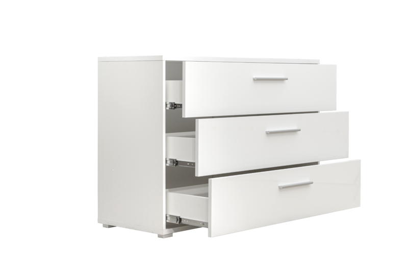 Комод 3ш Пріма 1202x813x446 білий лак