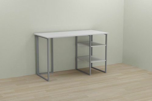 Комп'ютерний стіл Ferrum-decor Кевін 75x100x70 сірий ДСП Біле 16мм