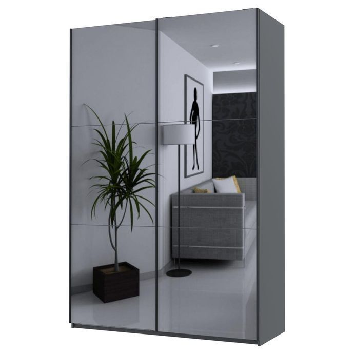 Шафа-купе Doros G-Caiser Білий 2 Дзеркала / 3 частини 160х60х240 (42002102)