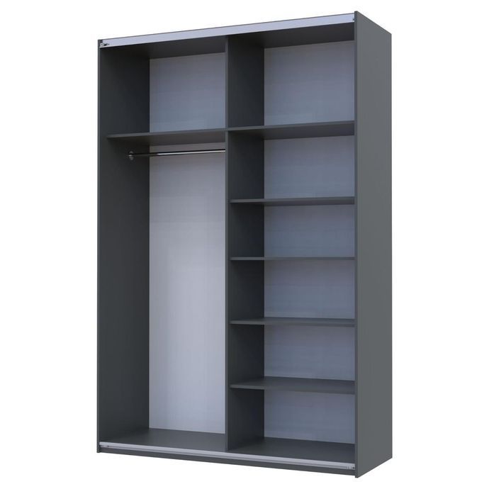 Шафа-купе Doros G-Caiser Білий 2 Дзеркала / 3 частини 160х60х240 (42002102)