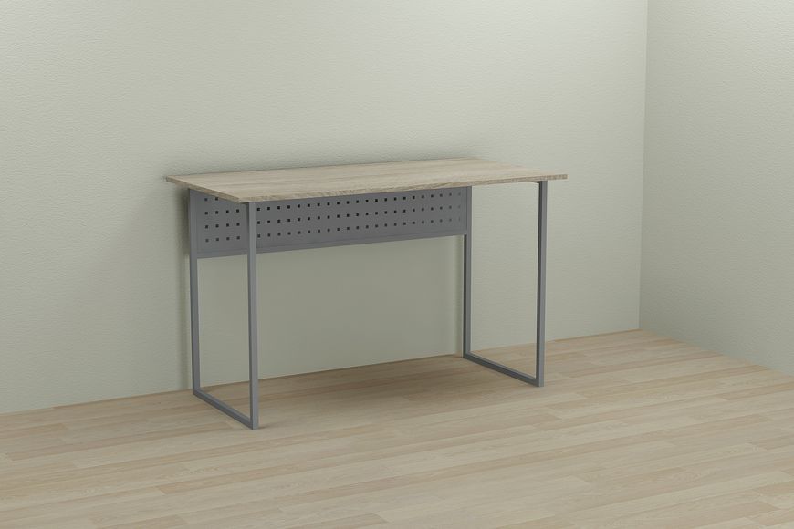 Компьютерный стол Ferrum-decor Майк 75x140x60 серый ДСП Дуб Сонома 16мм
