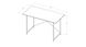 Стол письменный Line Лайт Ferrum-decor 750x1200x600 Черный металл ДСП Белый 16 мм (LINE122)