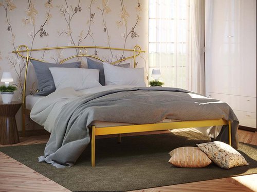 Кровать Метакам Florence 1 180x190 см, цвет колір Алюминий + усиленые ламелі