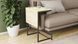 Стіл журнальний приставний Террі Комбо Ferrum-decor 345x662x440 Чорний метал ДСП Дуб Сонома 16 мм (TERRIK004)