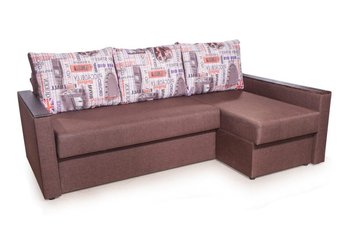 Угловой диван Виктория, Пуф, 142х190 см, обивка ткань: 1