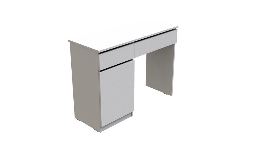 Компьютерный стол Вито Ferrum-decor 750x1000x400 ДСП Белый 16 мм (STO401)