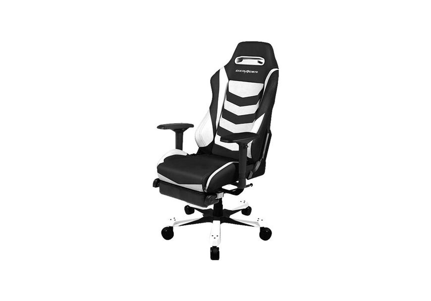Крісло для геймерів DXRACER IRON OH/IA166/NW + подножка