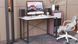Компьютерный стол Ferrum-decor Дейв 75x120x60 черный ДСП Белое 16мм
