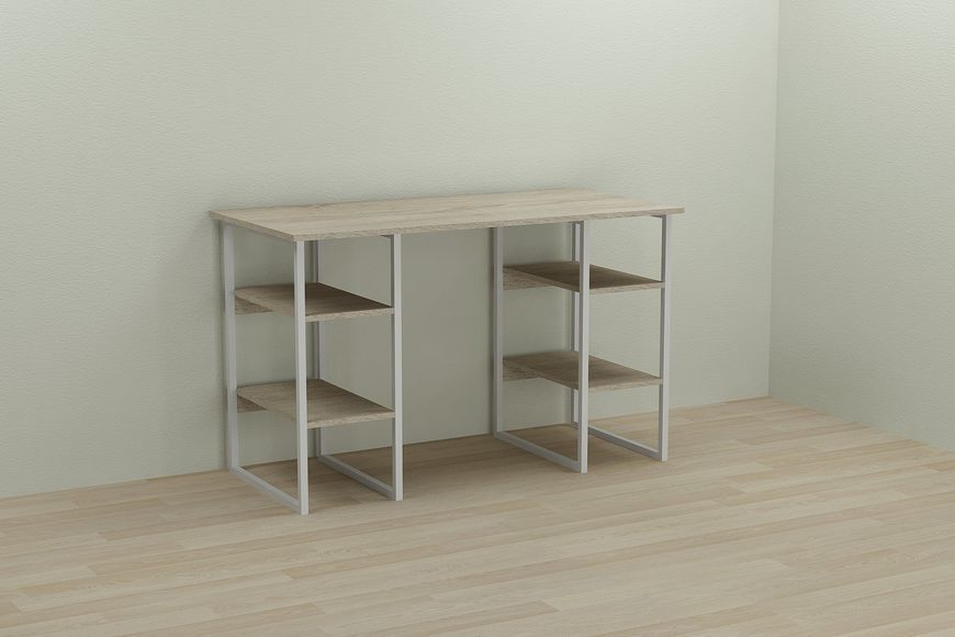 Компьютерный стол Ferrum-decor Карен 75x140x70 белый ДСП Дуб Сонома 16мм