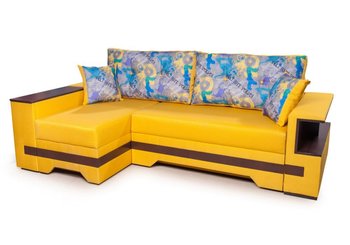 Угловой диван Марсель, Пуф, 142х190 см, обивка ткань: 1