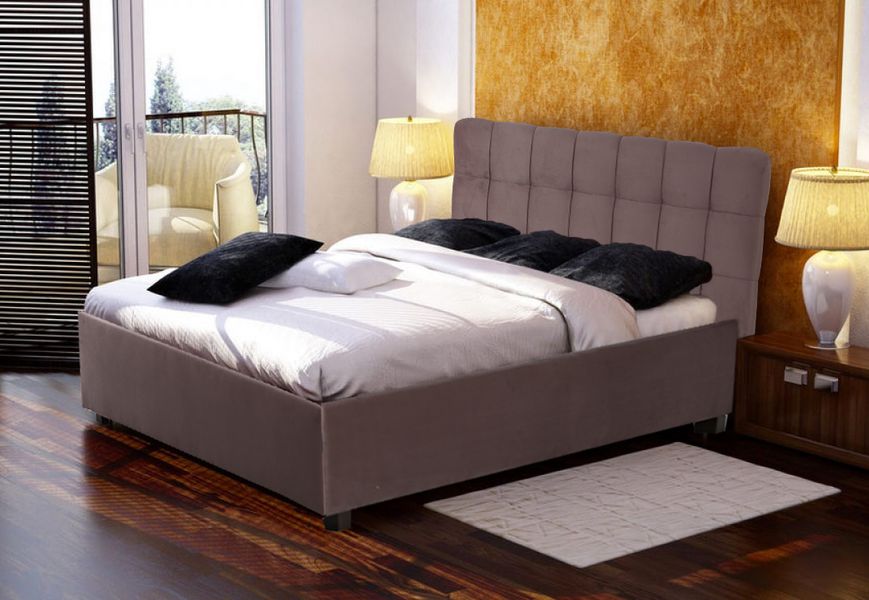 Ліжко двоспальне Amely Жаннет 180х200 , тканина: 1