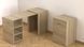 Стіл-тумба трансформер Смарт 1/2 Ferrum-decor 750x1450x600 ДСП Дуб Сонома 16 мм (SMART011)