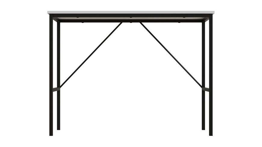 Стол письменный TIME Тайм Ferrum-decor 750x1000x500 Черный металл ДСП Белый 16 мм (TIME101)