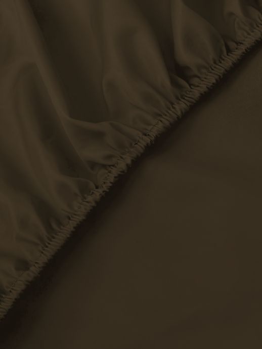 Простынь на резинке Good-Dream сатин Chocolate 160х200 см