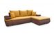 Угловой диван Цезарь, 140х235 см, обивка ткань: 1