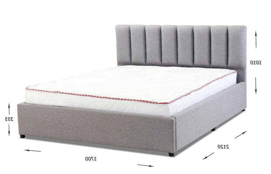 Ліжко двоспальне Amely Монро з підйомним механізмом,160х200,тк 1