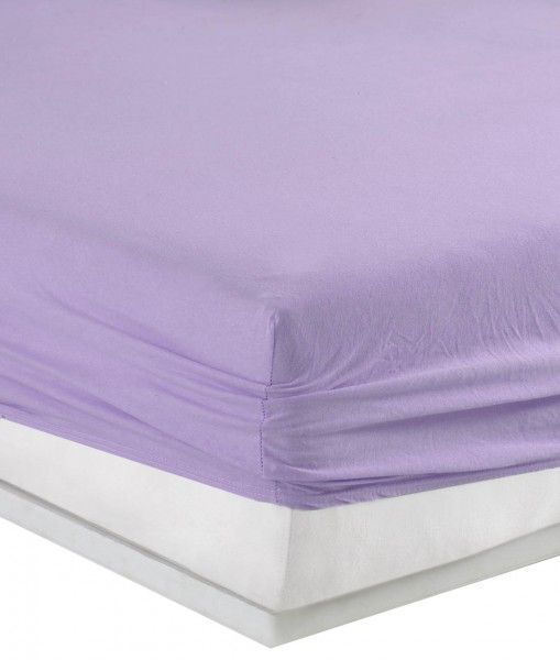 Простирадло трикотажне на гумці Good-Dream Lilac 120х200 см