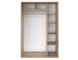 Шкаф-купе с 2 дверями Зеркало/Зеркало Standart 1400x600x2000
