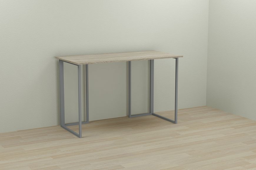 Компьютерный стол Ferrum-decor Ханна 75x100x60 серый ДСП Дуб Сонома 16мм