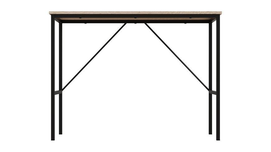 Стіл письмовий TIME Тайм Ferrum-decor 750x1000x500 Чорний метал ДСП Дуб Сонома 16 мм (TIME104)