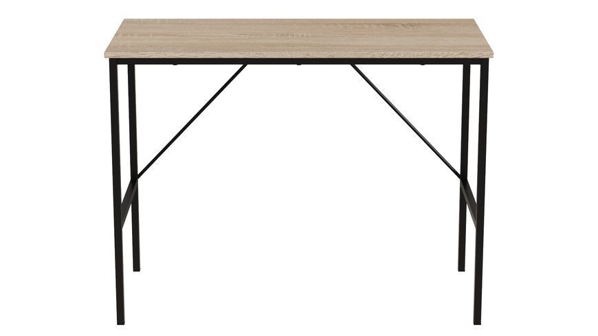 Стіл письмовий TIME Тайм Ferrum-decor 750x1000x500 Чорний метал ДСП Дуб Сонома 16 мм (TIME104)