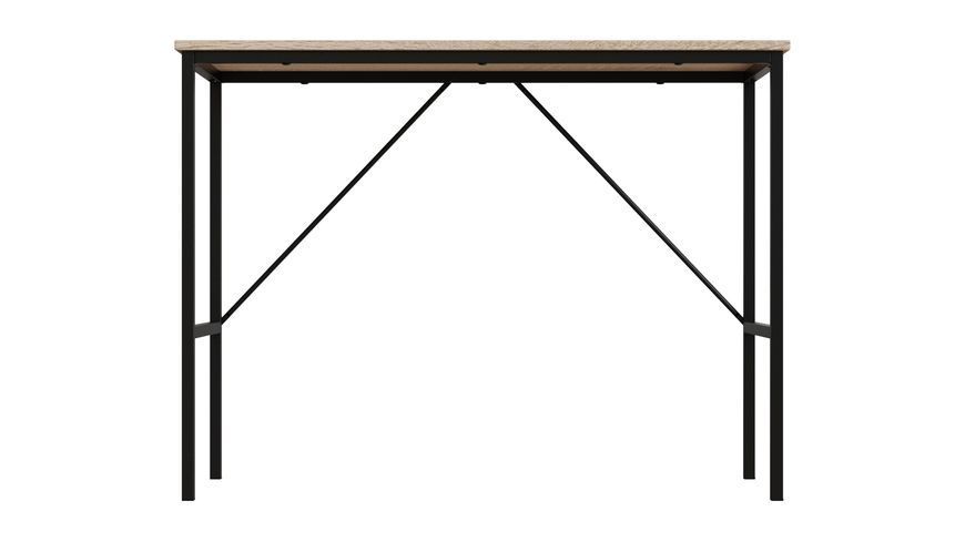 Стіл письмовий TIME Тайм Ferrum-decor 750x1000x500 Чорний метал ДСП Дуб Сонома 16 мм (TIME104)