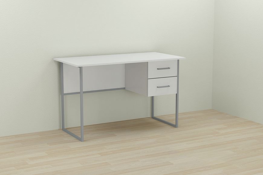 Компьютерный стол Ferrum-decor Дакота 75x120x70 серый ДСП Белое 16мм