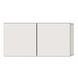 Антресоль двухдверная Оскар 80x40x50 Серая мышка
