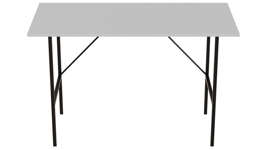 Стол письменный TIME Тайм Ferrum-decor 750x1000x600 Черный металл ДСП Белый 16 мм (TIME108)