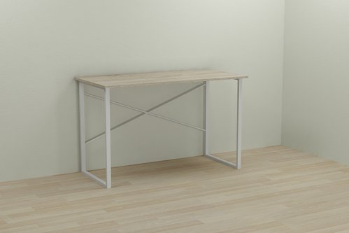 Комп'ютерний стіл Ferrum-decor Дейв 75x120x60 білий ДСП Дуб Сонома 16мм