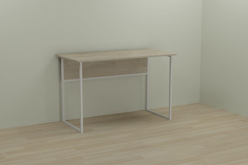 Компьютерный стол Ferrum-decor Коди 75x140x60 белый ДСП Дуб Сонома 16мм