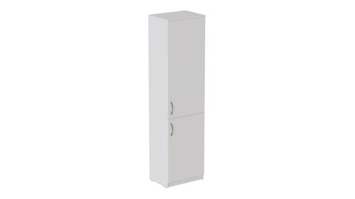 Пенал Анжело Ferrum-decor на 5 полок с 2 дверями 1900x500x380 ДСП Белый 16 мм (ANG1063)