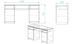 Компьютерный стол Вито 2 Ferrum-decor 750x1400x500 ДСП Белый 16 мм (STO415)