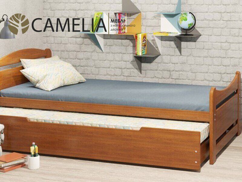 Кровать-трансформер Camelia Авена 90х190 см бук цвет: Беленый (масло)