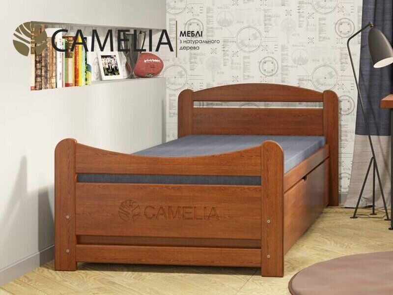 Ліжко Camelia Лінарія 90х190 см бук колір: Білений (олія)