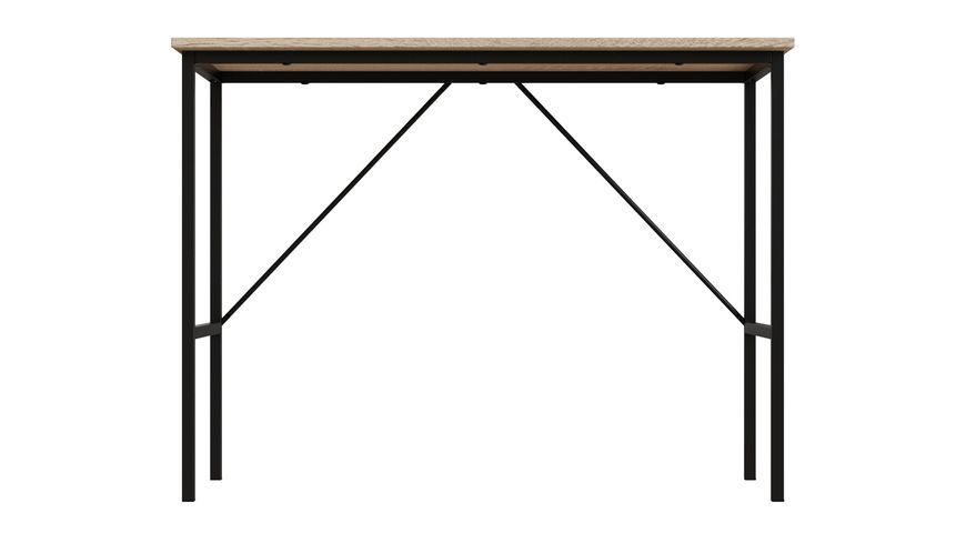 Стіл письмовий TIME Тайм Ferrum-decor 750x1000x600 Чорний метал ДСП Дуб Сонома 16 мм (TIME111)
