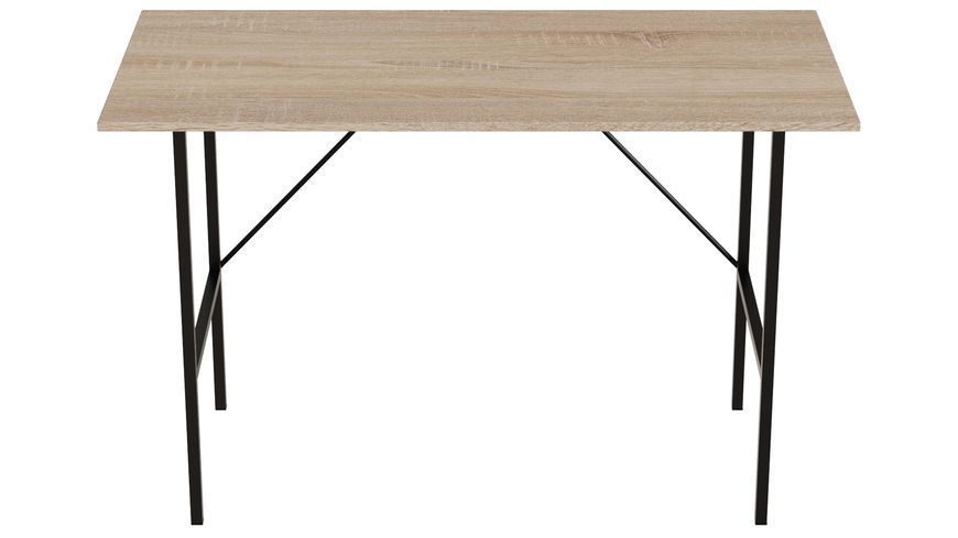 Стіл письмовий TIME Тайм Ferrum-decor 750x1000x600 Чорний метал ДСП Дуб Сонома 16 мм (TIME111)