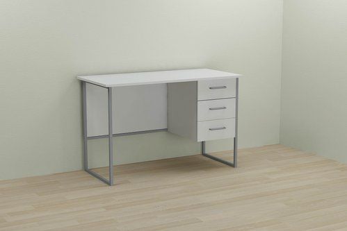 Комп'ютерний стіл Ferrum-decor Гаррі 75x140x70 сірий ДСП Біле 16мм