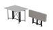 Стол-книжка трансформер Спайдер Ferrum-decor 750x1150x880 Черный металл ДСП Белый 16 мм (SPAR001)