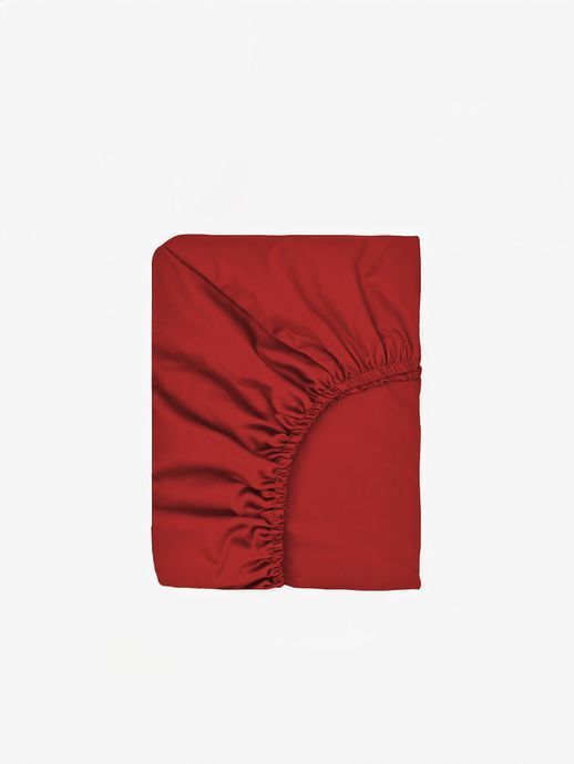 Простынь на резинке Good-Dream сатин Red 160х200 см