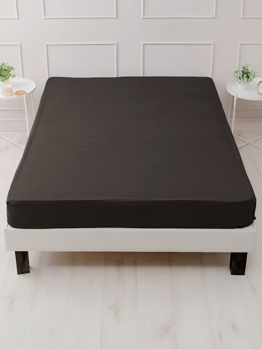 Простынь на резинке Good-Dream microfiber Brown 180х200 см